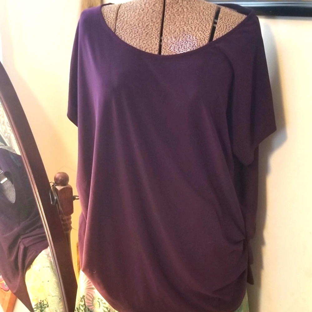 🍭3/$18🍭Purple AUW blouse size 2x